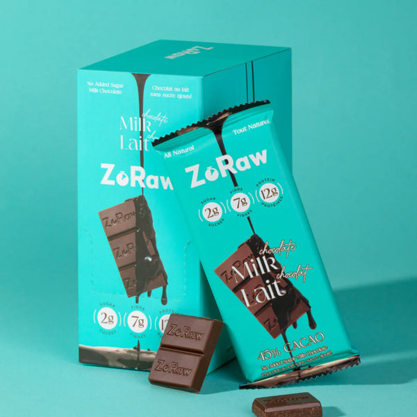 ZoRaw - 45% Milk Chocolate Bar with Protein