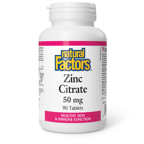 Natural Factors - Zinc Citrate - 50 mg