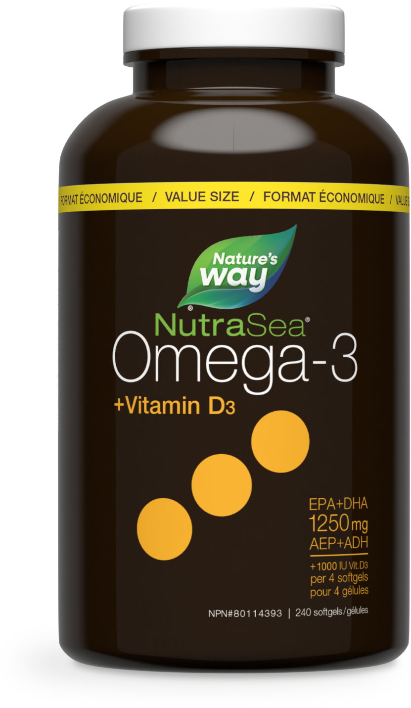 Nature's Way - NutraSea Omega - 3 + Vitamin D3 - Lemon Flavour