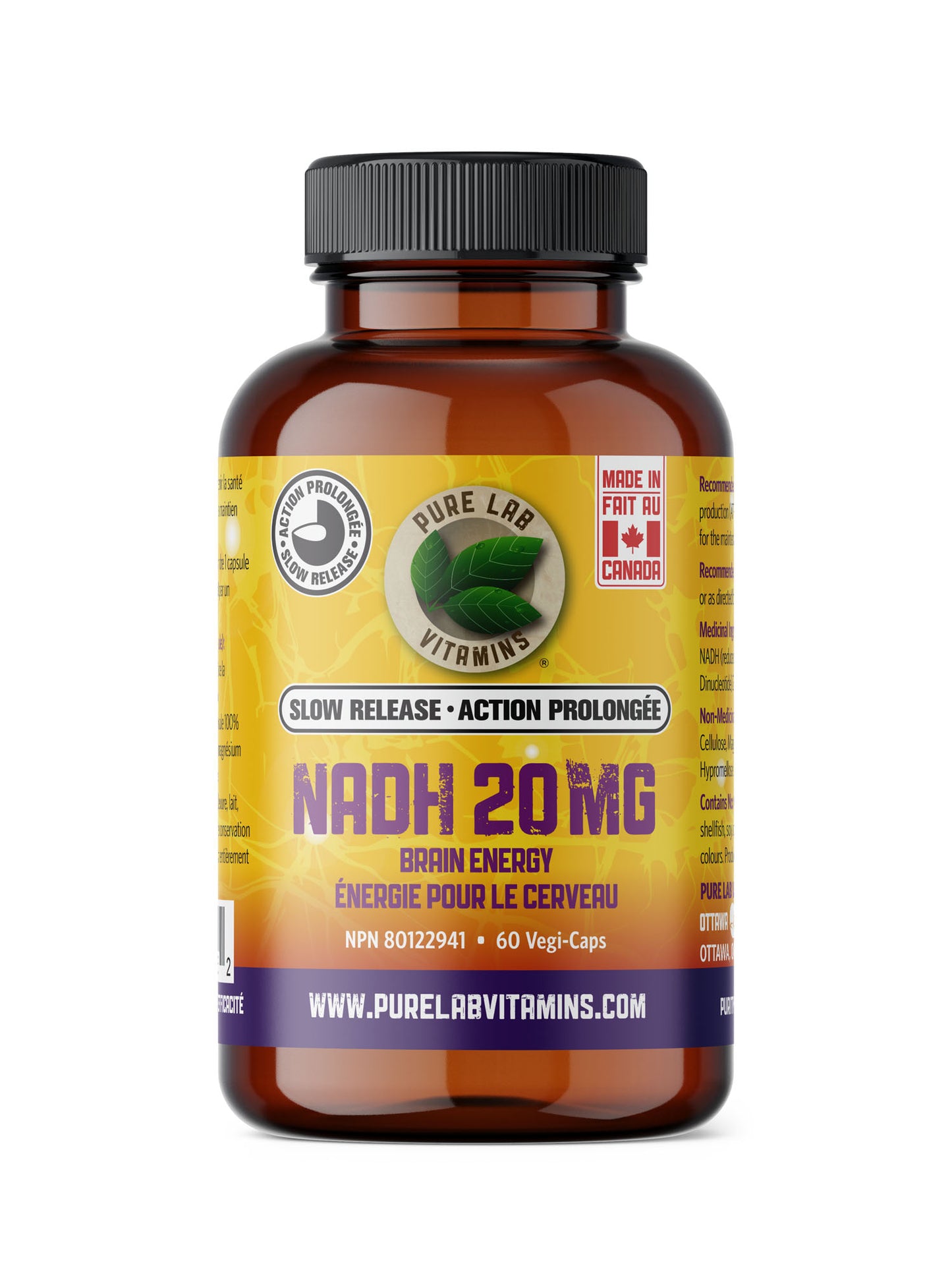 Pure Lab Vitamins - NADH 20mg
