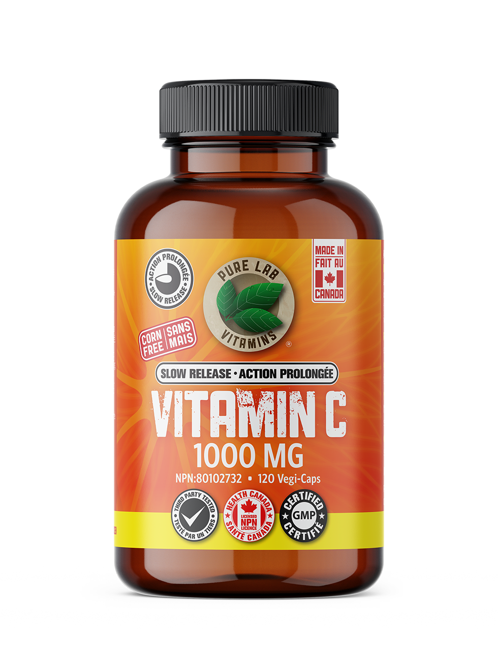 Pure Lab Vitamins - Slow Release Vitamin C - 1000 mg
