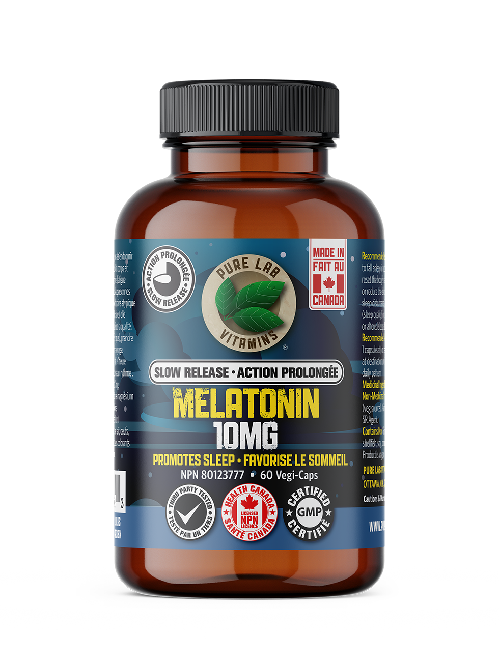 Pure Lab Vitamins - Melatonin 10mg