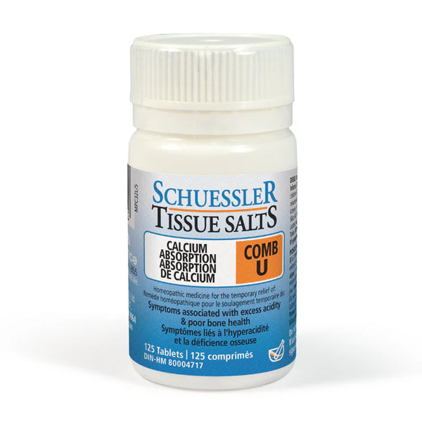 Schuessler Tissue Salts - Comb U: Calcium Absorption *