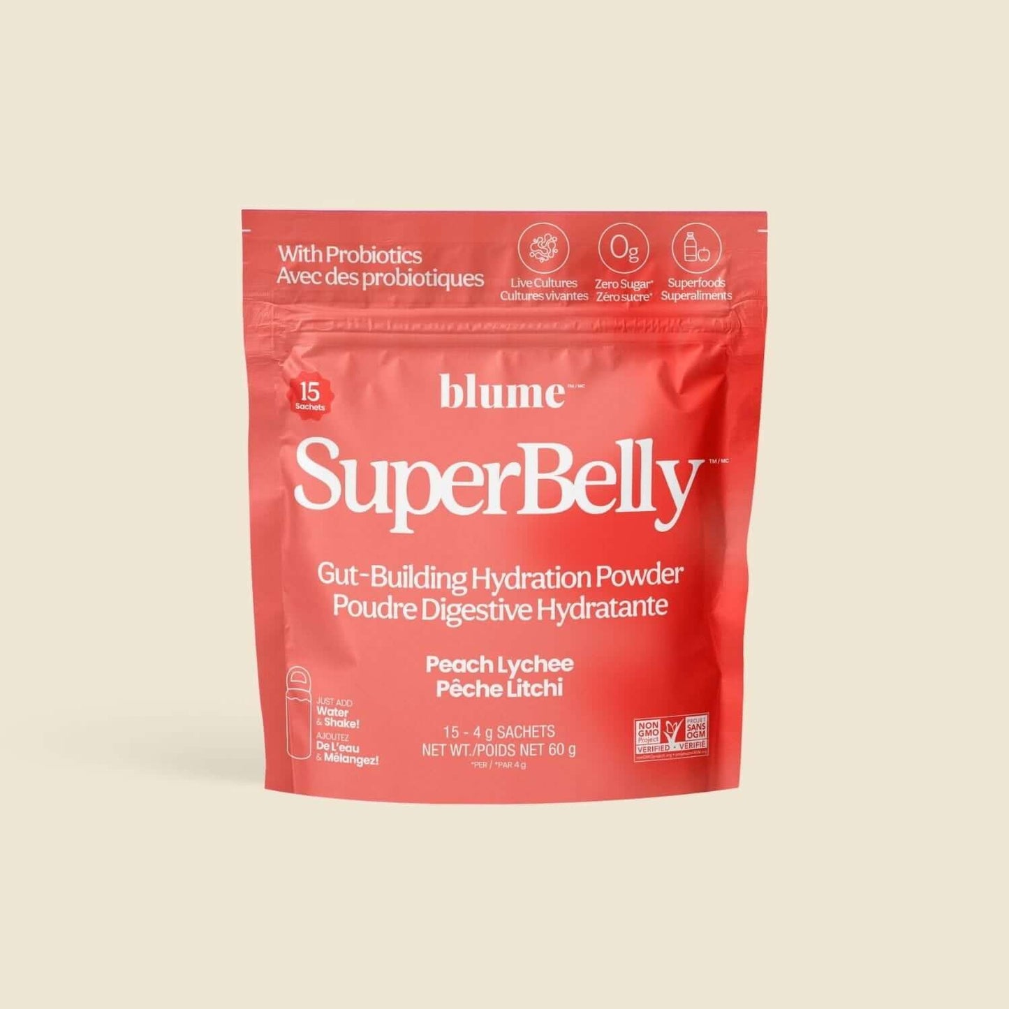 Blume - SuperBelly Hydration Powder - Peach Lychee