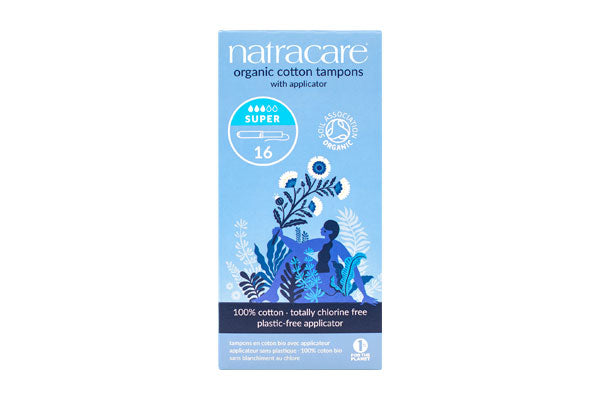 Natracare - Organic Cotton Tampons - Super w/ Applicator