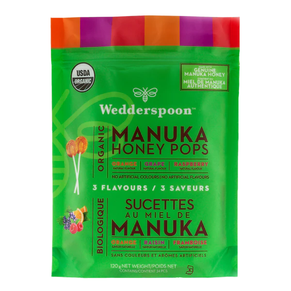 Wedderspoon - Organic Manuka Honey Pops Variety Pack