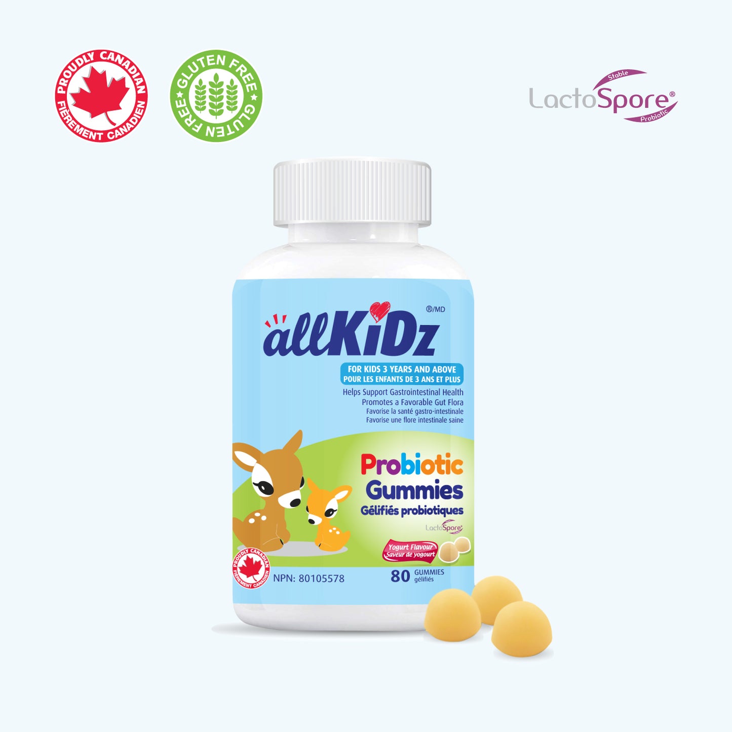 allKiDz - Probiotic Gummies Yogurt Flavour