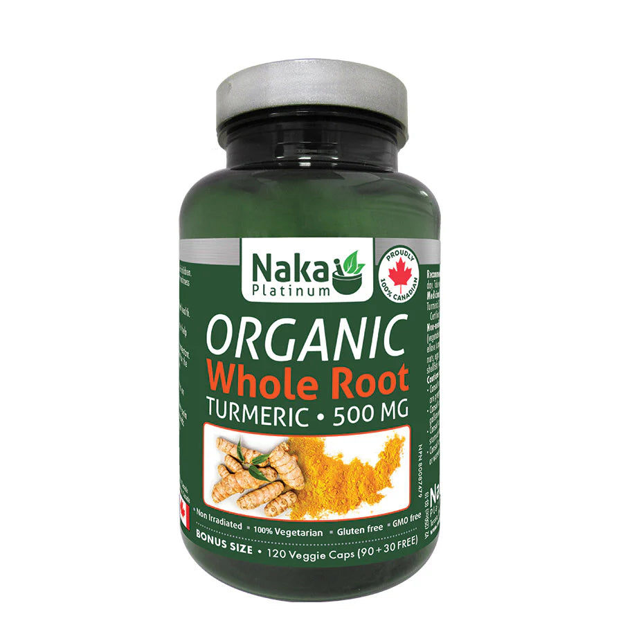 Naka - Turmeric Organic Whole Root 500mg