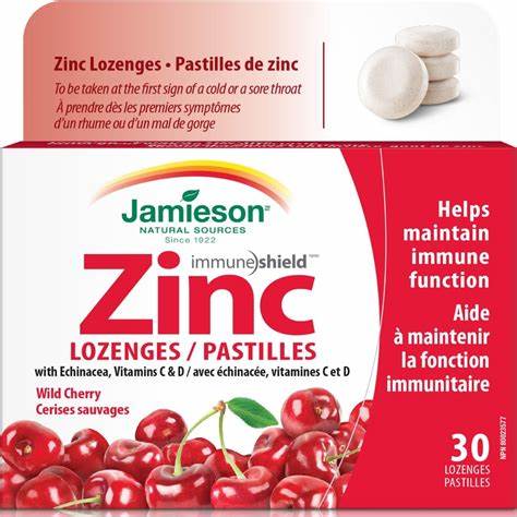Jamieson - Zinc Lozenges Wild Cherry