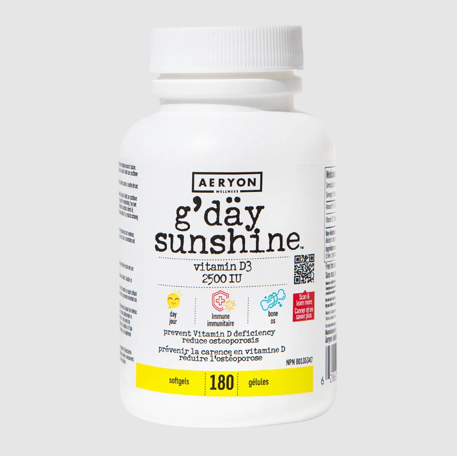 Aeryon Wellness - G'Day Sunshine Vitamin D3 2500IU