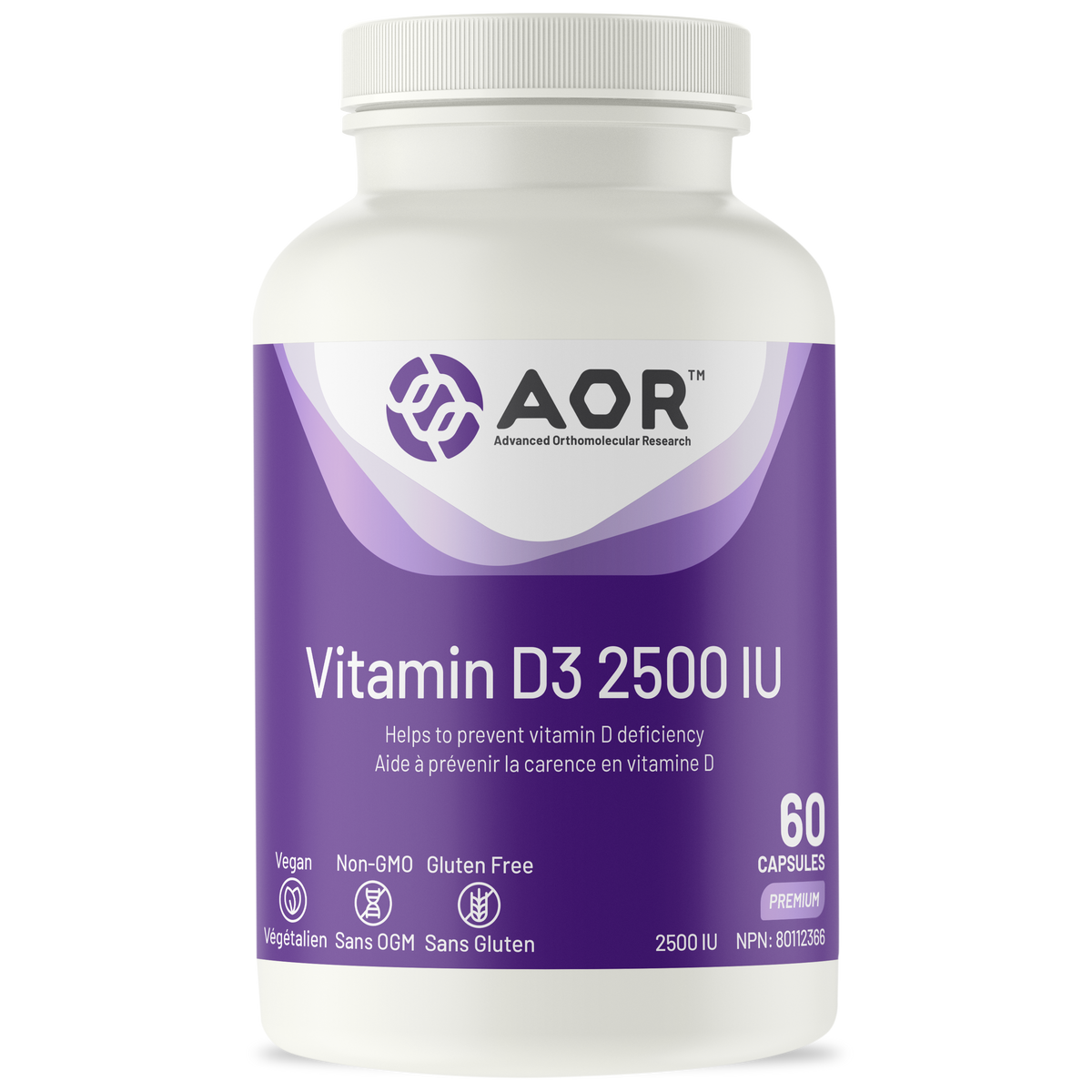 AOR - Vitamin D3 2500IU