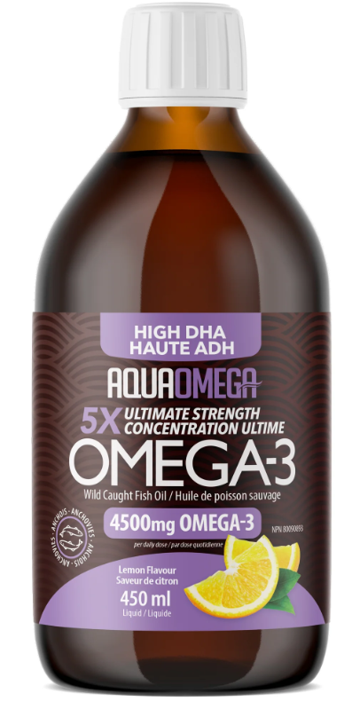 AquaOmega - High DHA Omega-3 Lemon Flavour