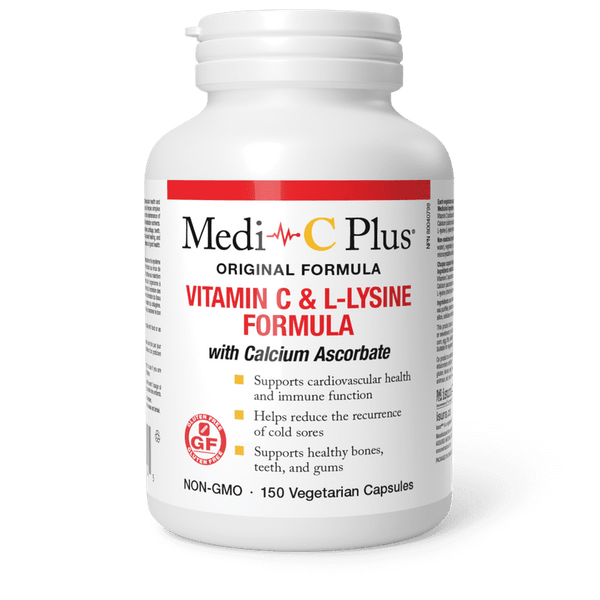 Medi-C Plus - Vitamin C & L-Lysine Formula w/Calcium Ascorbate