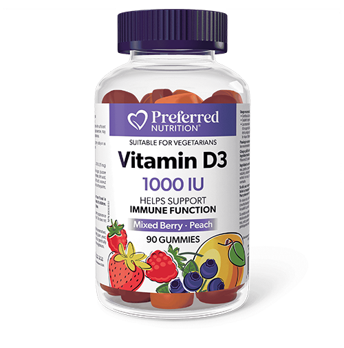 Preferred Nutrition - Vitamin D3 1000IU Gummies
