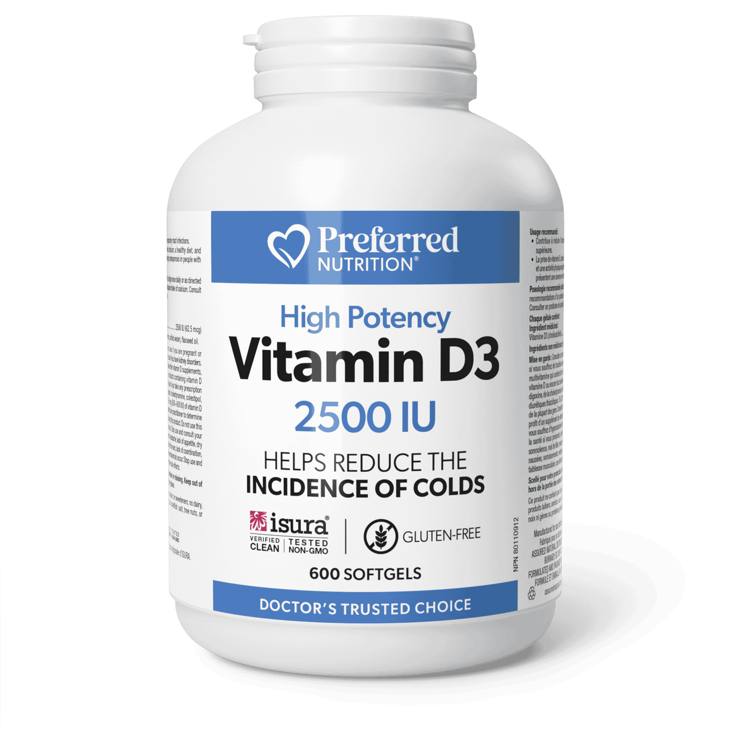 Preferred Nutrition - Vitamin D3 2500IU