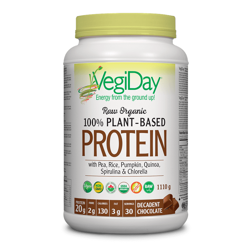 VegiDay - Raw Organic Plant-Based Protein - Decadent Chocolate
