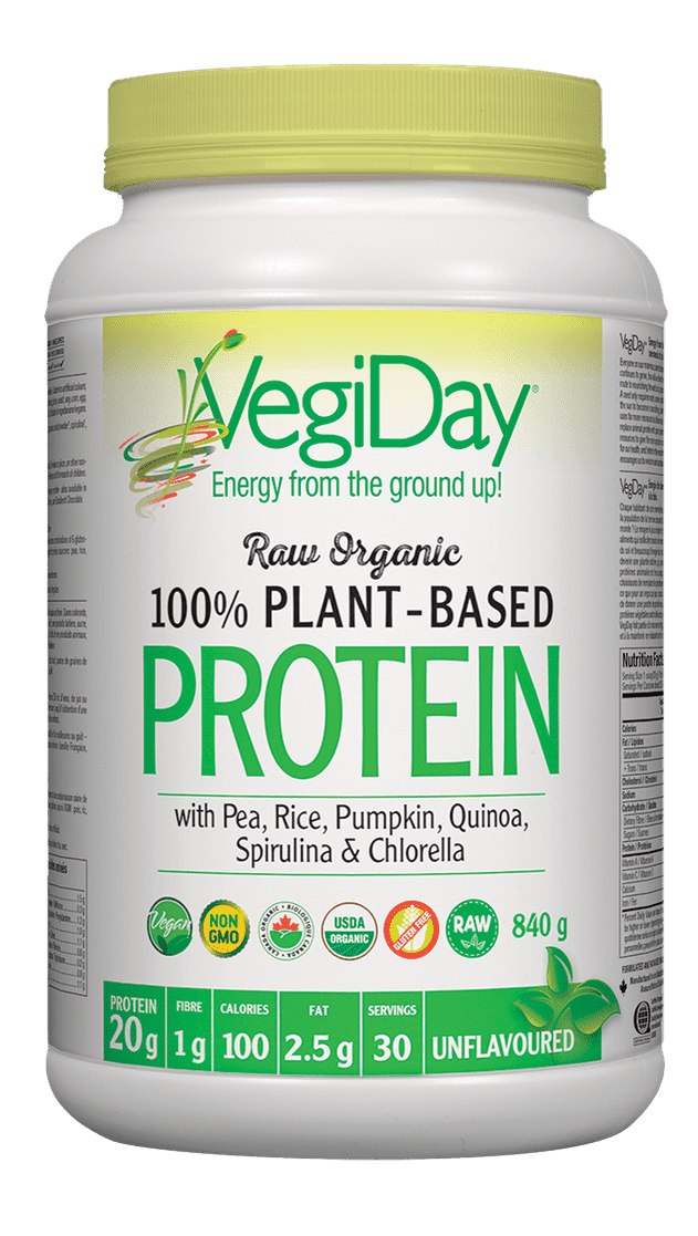VegiDay - Raw Organic Plant-Based Protein - Unflavoured