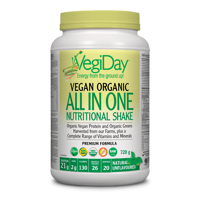 VegiDay - Vegan All In One Nutritional Shake - Natural Unflavoured