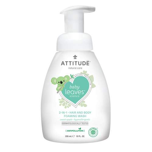 Attitude - Baby Leaves 2-IN-1 Hair & Body Foaming Wash Sweet Apple