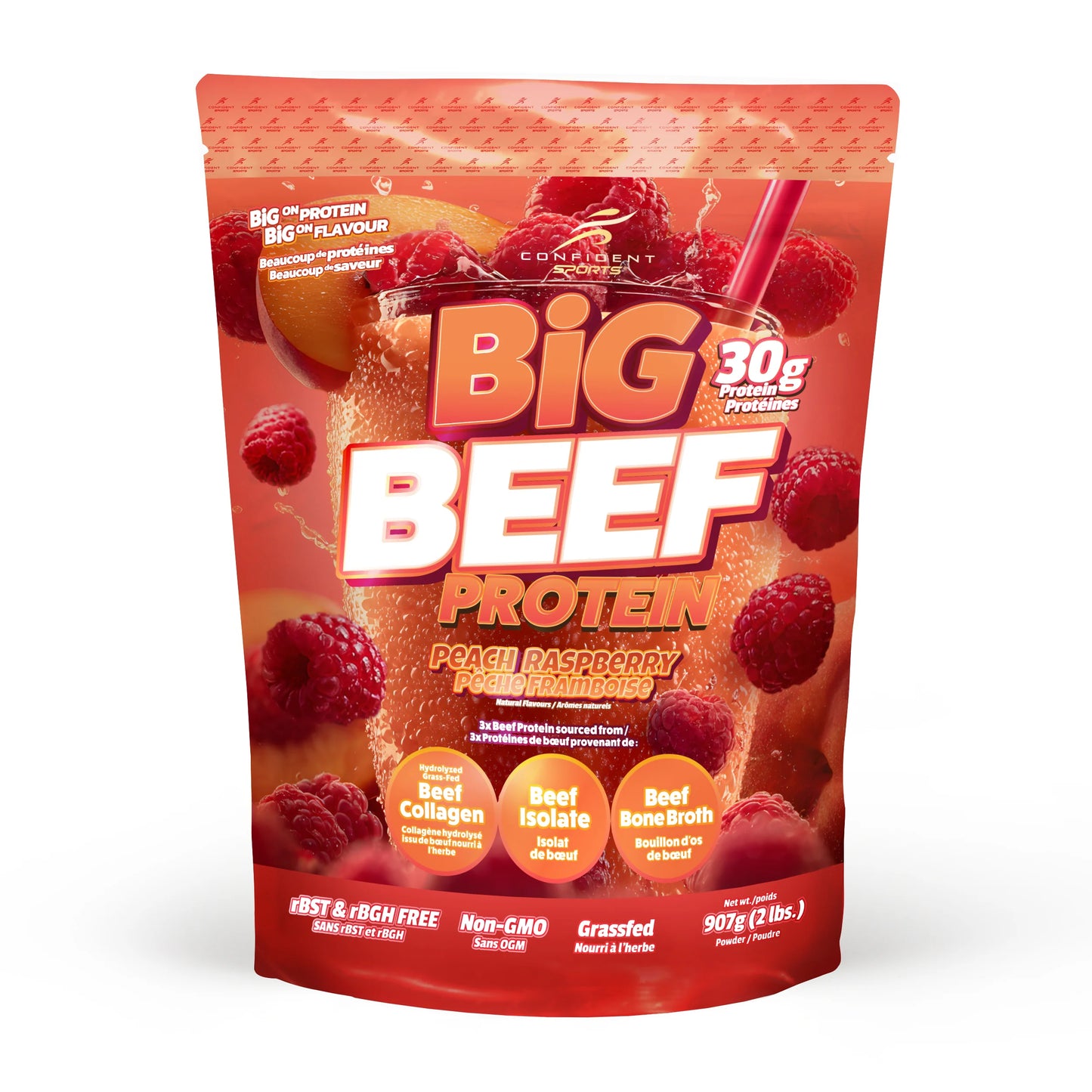 Big Beef - Protein Peach Raspberry