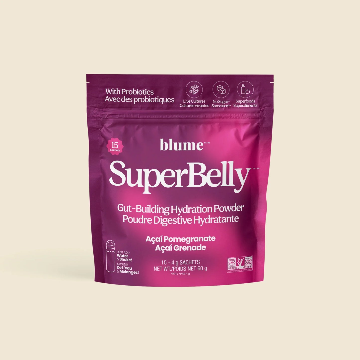 Blume - SuperBelly Hydration Powder - Acai Pomegranate