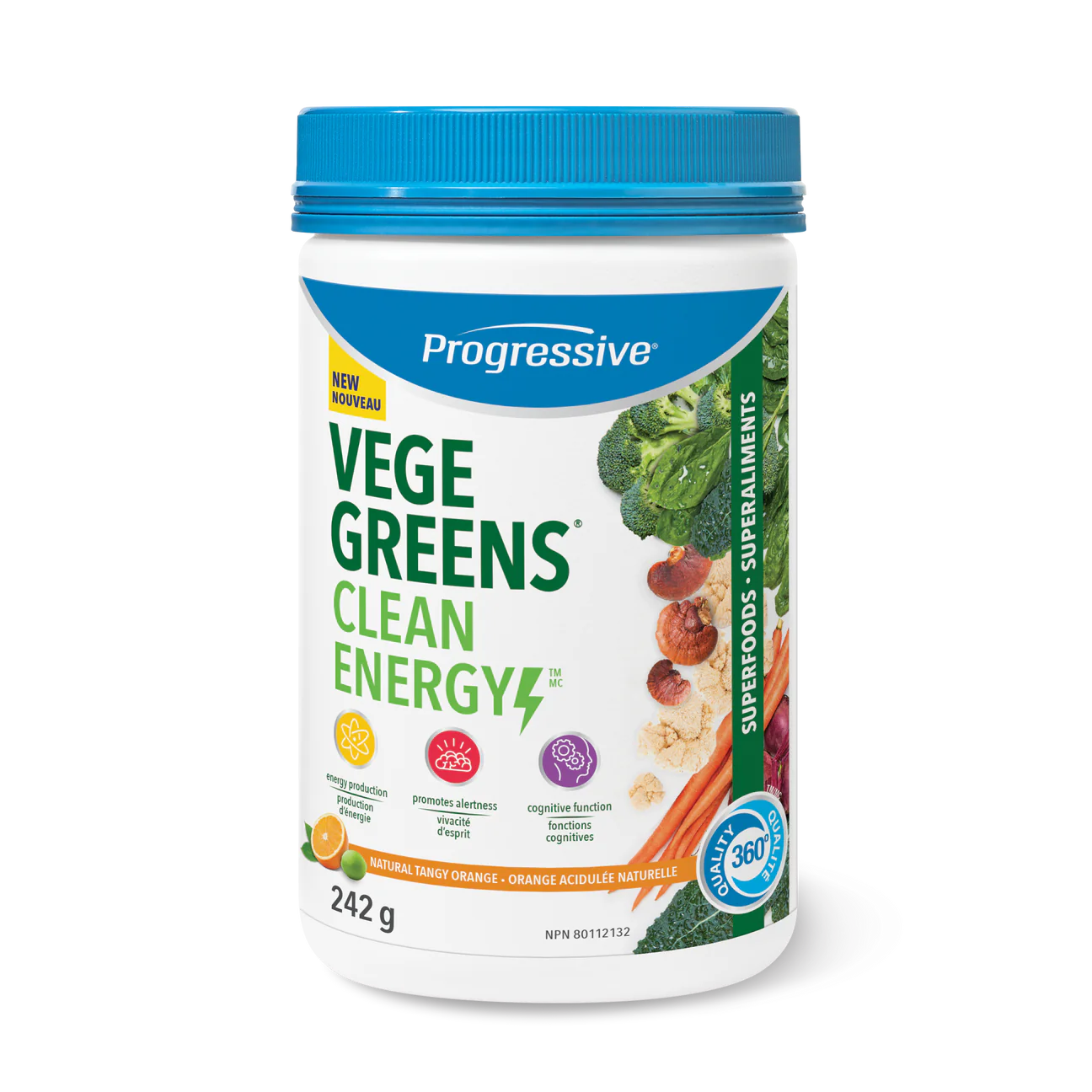 Progressive - VegeGreens Clean Energy - Natural Tangy Orange