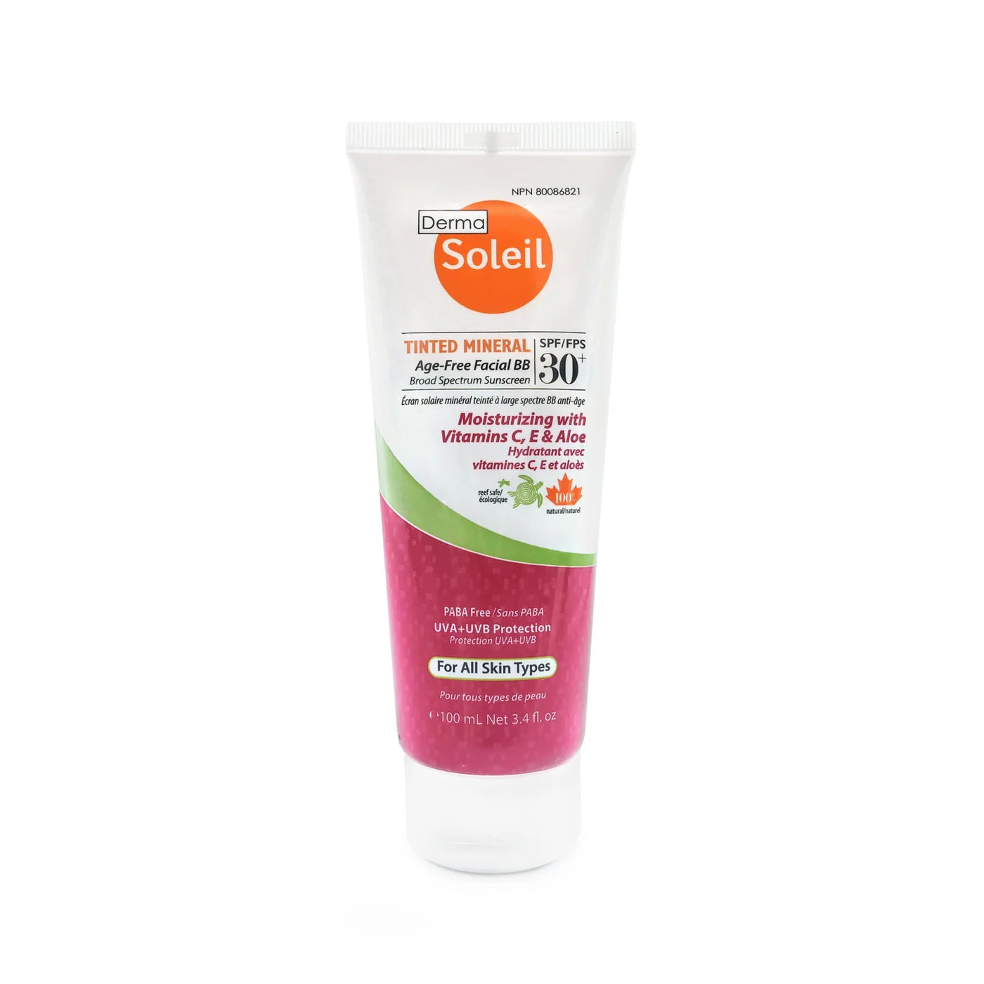 Derma Soleil - Tinted Mineral Age-Free Facial BB Broad Spectrum Sunscreen SPF30