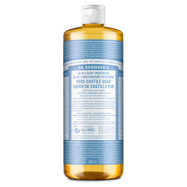 Dr. Bronner's - Organic Baby Mild Unscented Castile Soap 946 mL