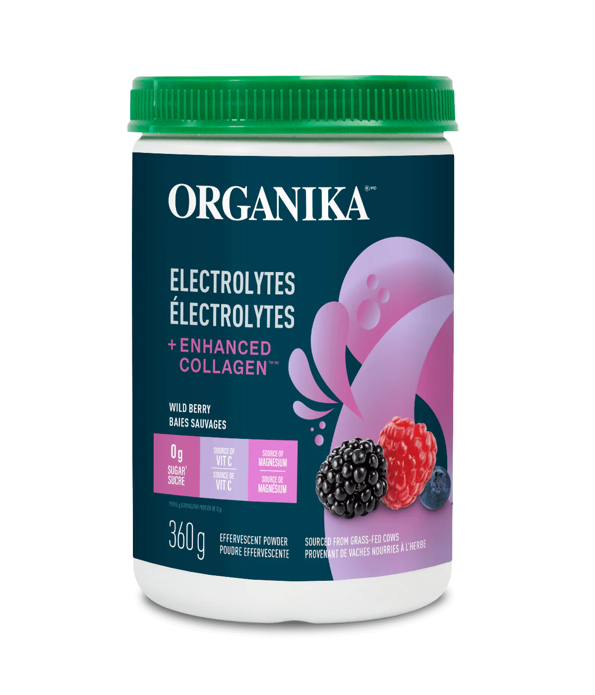 Organika - Electrolytes + Enhanced Collagen - Wild Berry