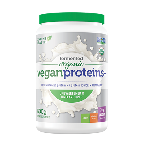 Genuine Health - Fermented Organic Vegan Proteins+ Unsweetened & Unflavoured