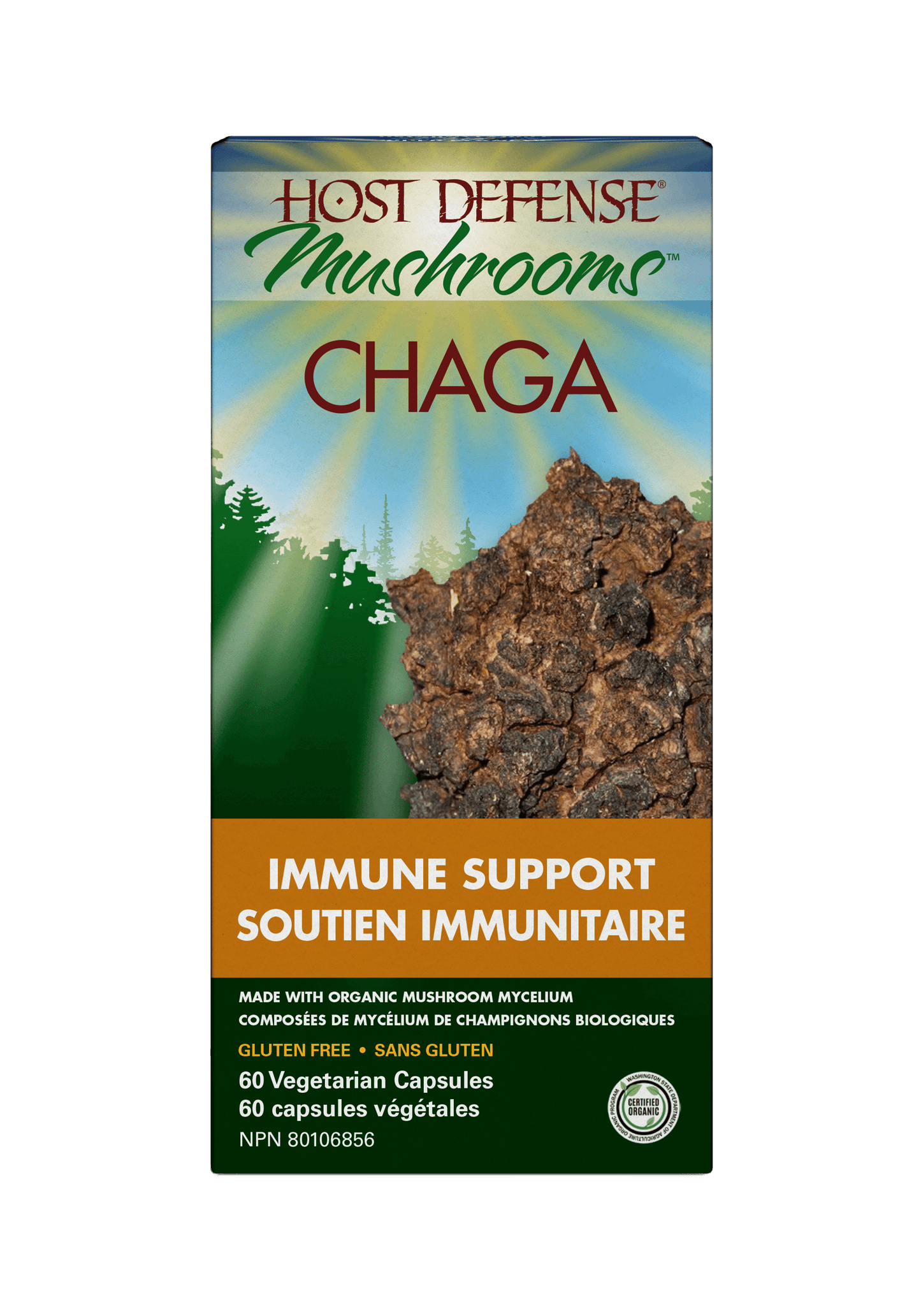 Host Defense - Chaga Organic Mushroom
