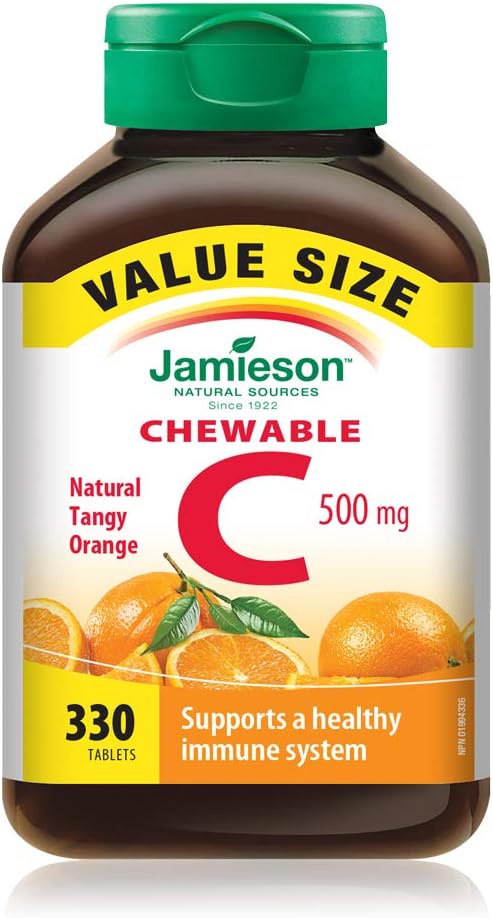 Jamieson - Chewable C 500mg Natural Tangy Orange