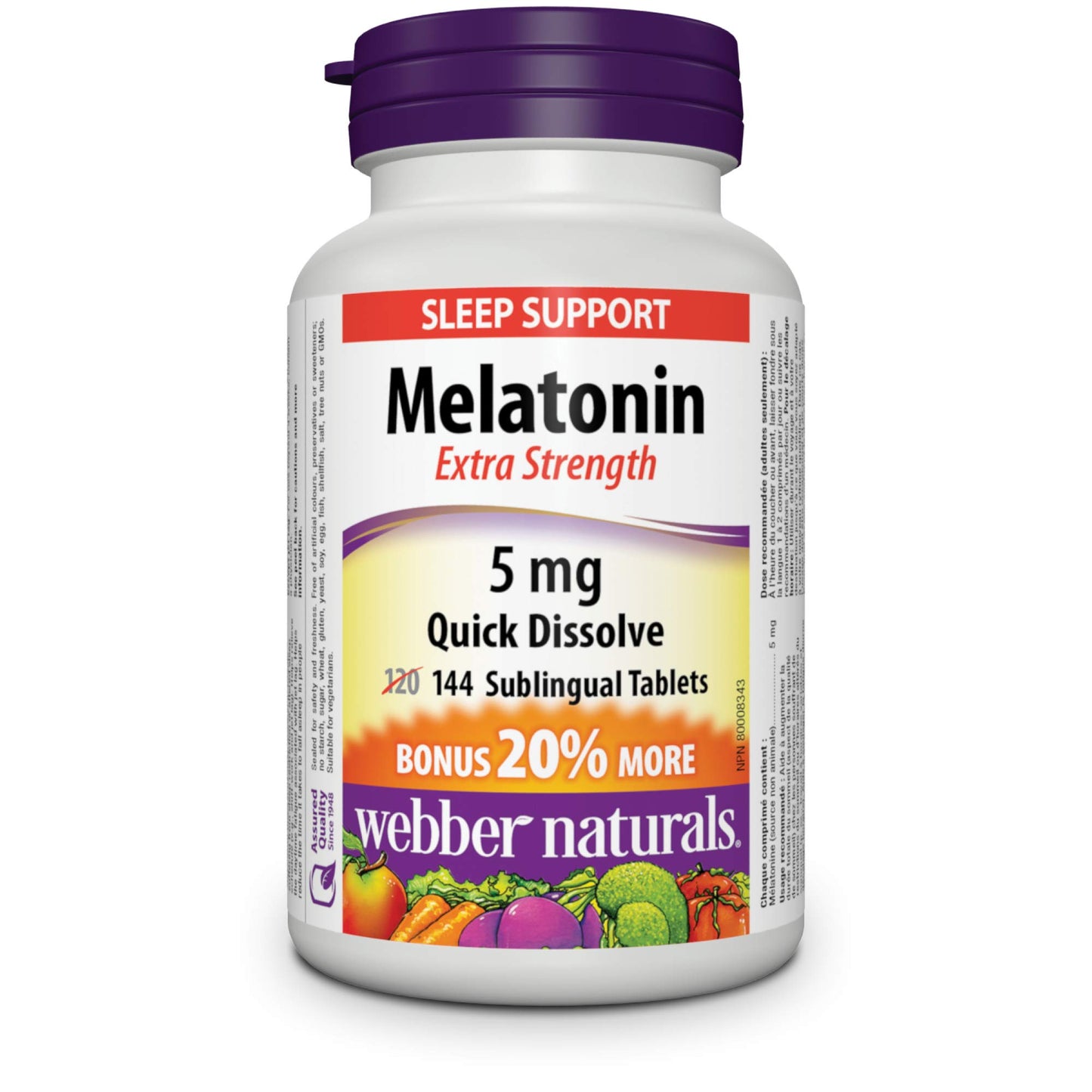 Webber Naturals - Melatonin 5mg