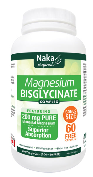 Naka - Magnesium Bisglycinate Complex - Bonus Size