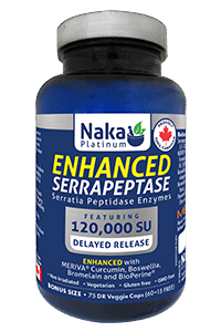 Naka - Enhanced Serrapeptase 120,000SU - Bonus Size