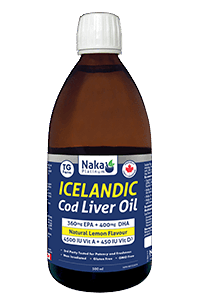 Naka - Icelandic Cod Liver Oil - Natural Lemon Flavour