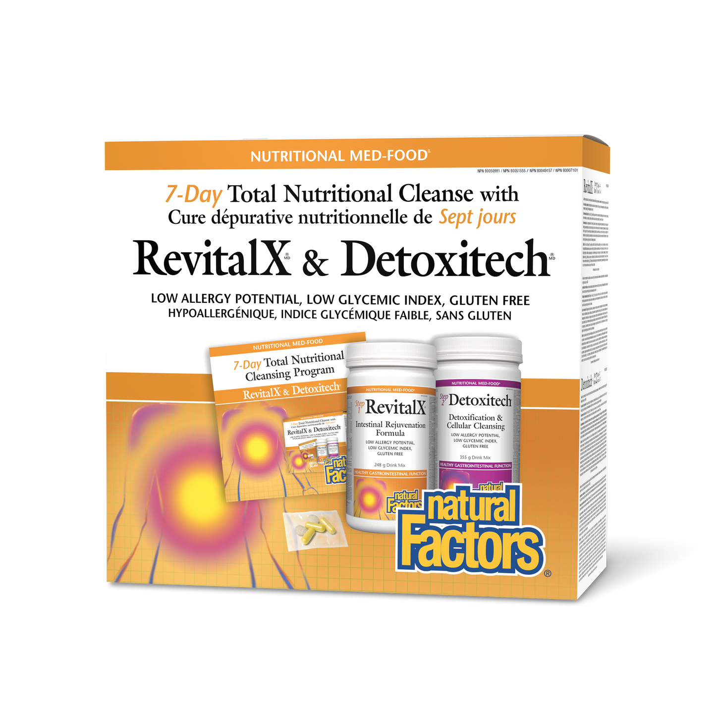 Natural Factors - RevitalX & Detoxitech - 7-Day Total Nutritional Cleanse Kit