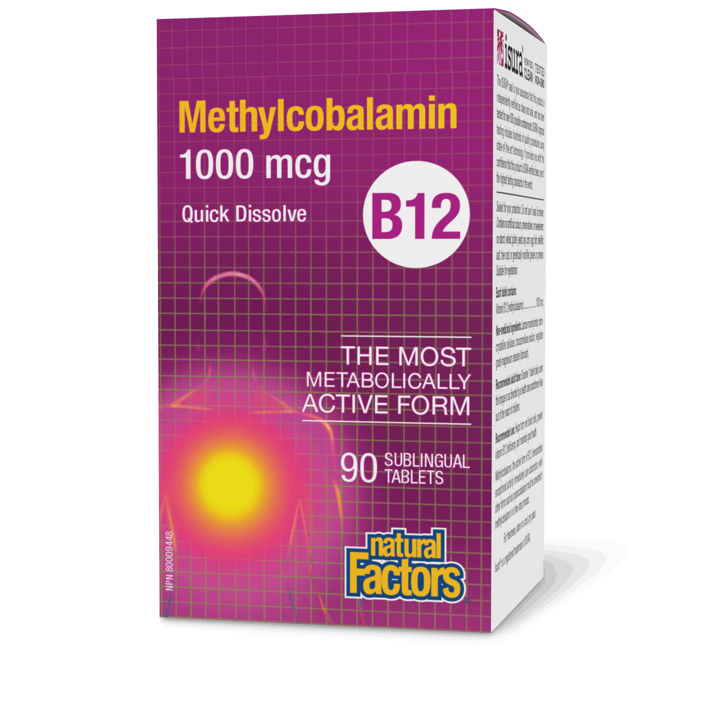 Natural Factors - B12 Methylcobalamin - 1000 mcg