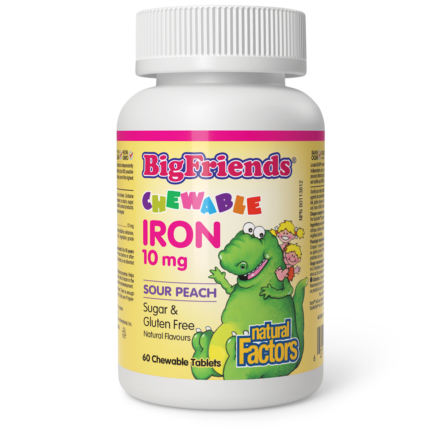 Natural Factors - Big Friends Chewable Iron - 10 mg