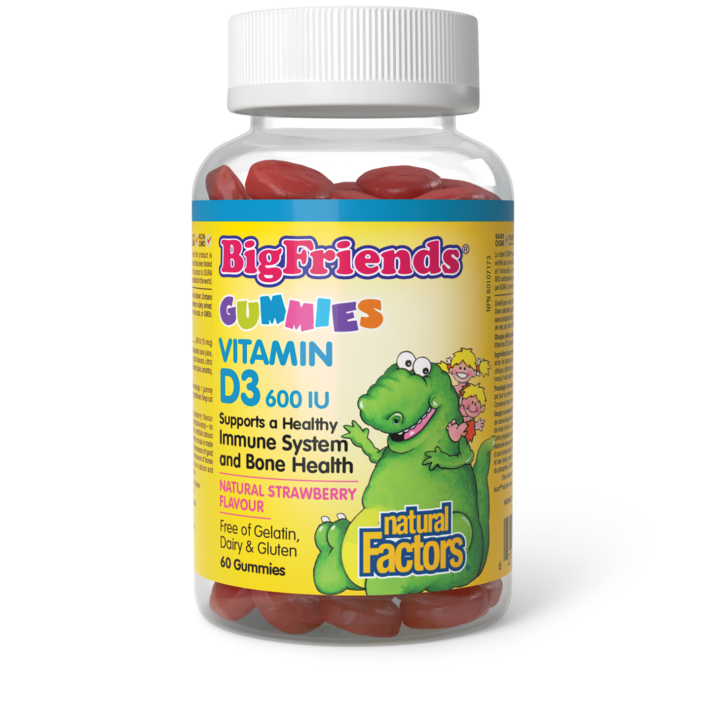 Natural Factors - Big Friends Vitamin D3 Gummies - 600IU