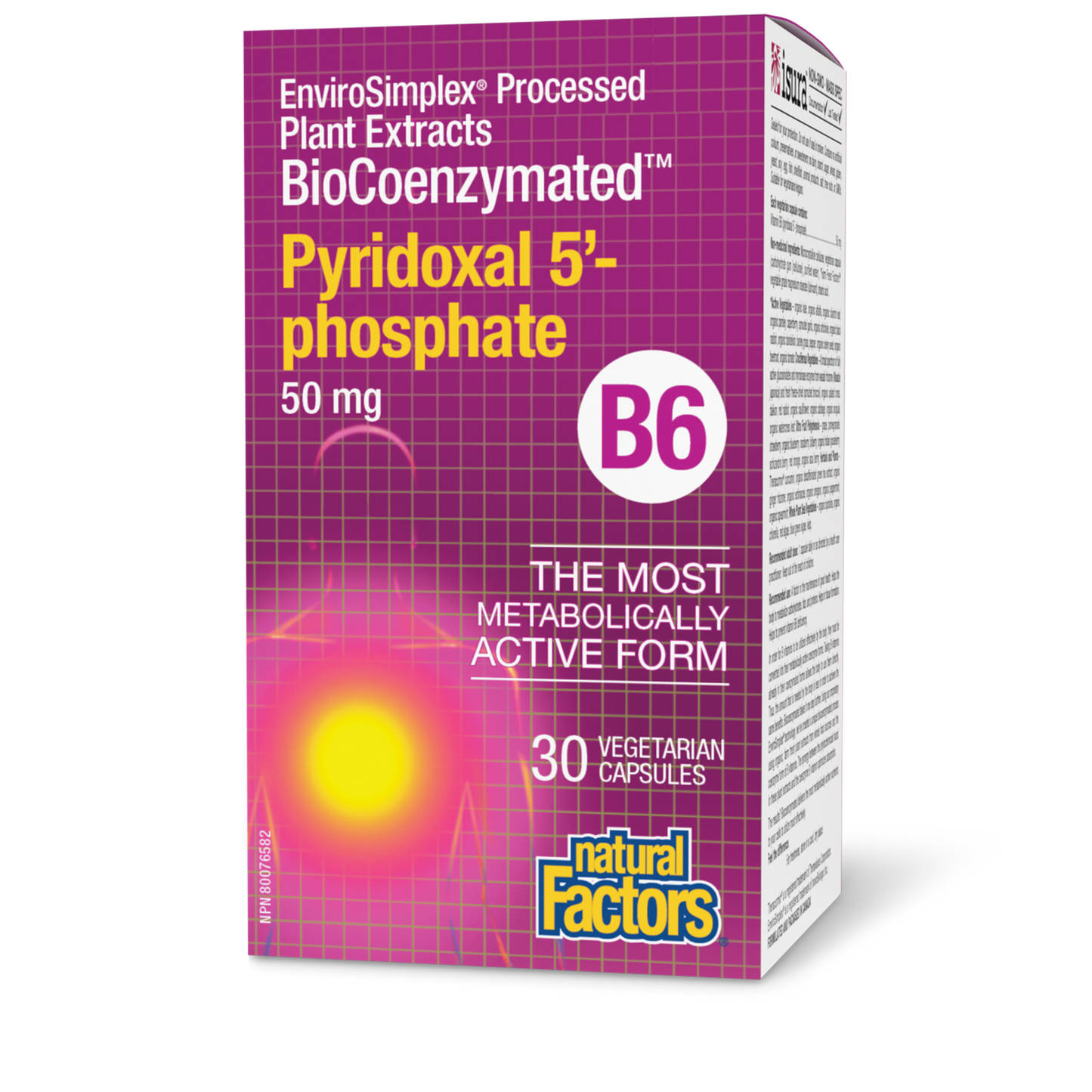 Natural Factors - BioCoenzymated Pyridoxal 5'-Phosphate B6