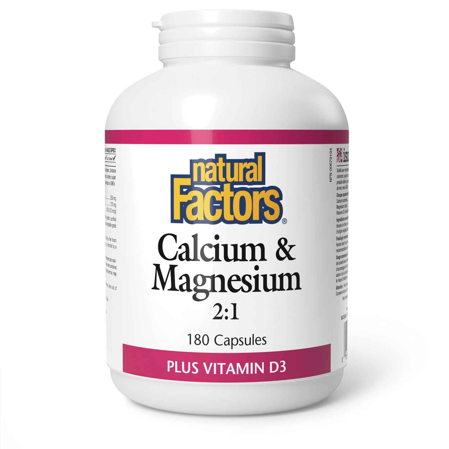 Natural Factors - Calcium & Magnesium 2:1 w/Vitamin D3