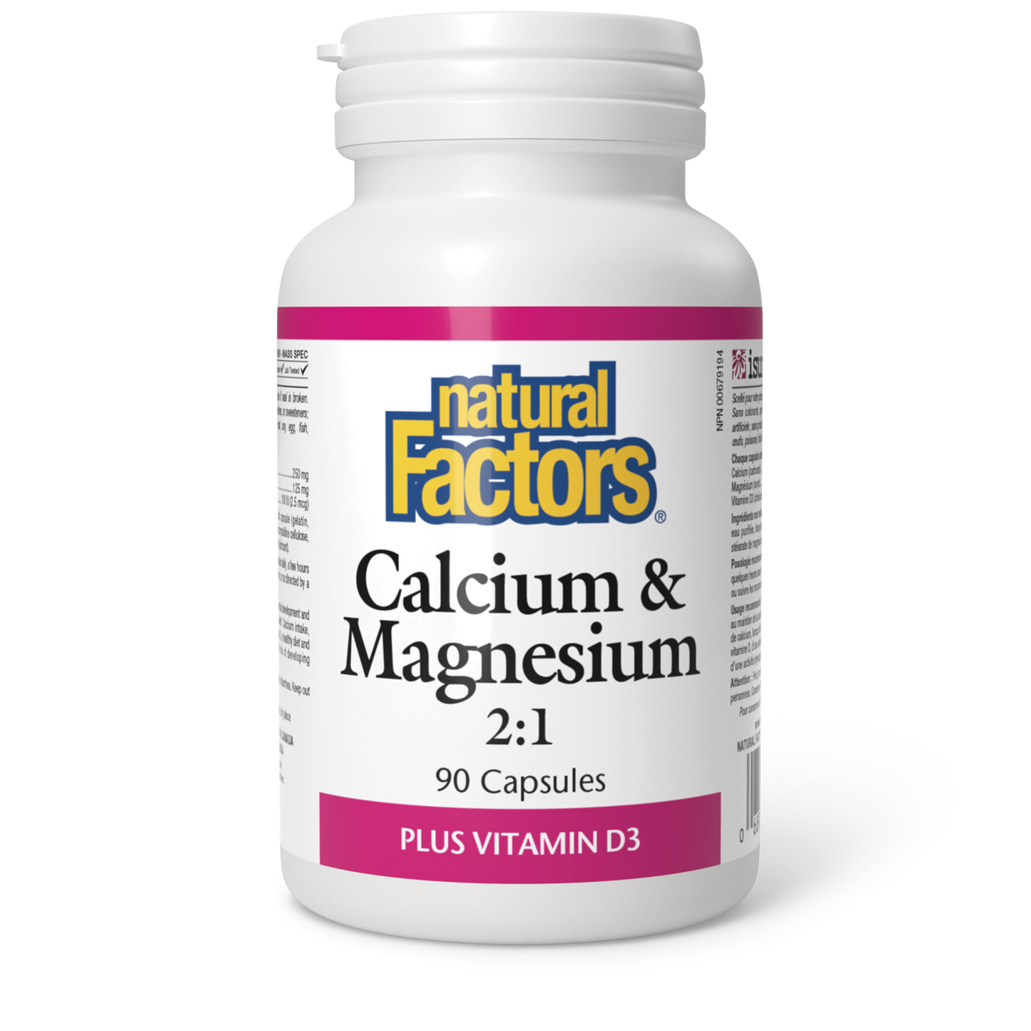 Natural Factors - Calcium & Magnesium 2:1 w/Vitamin D3