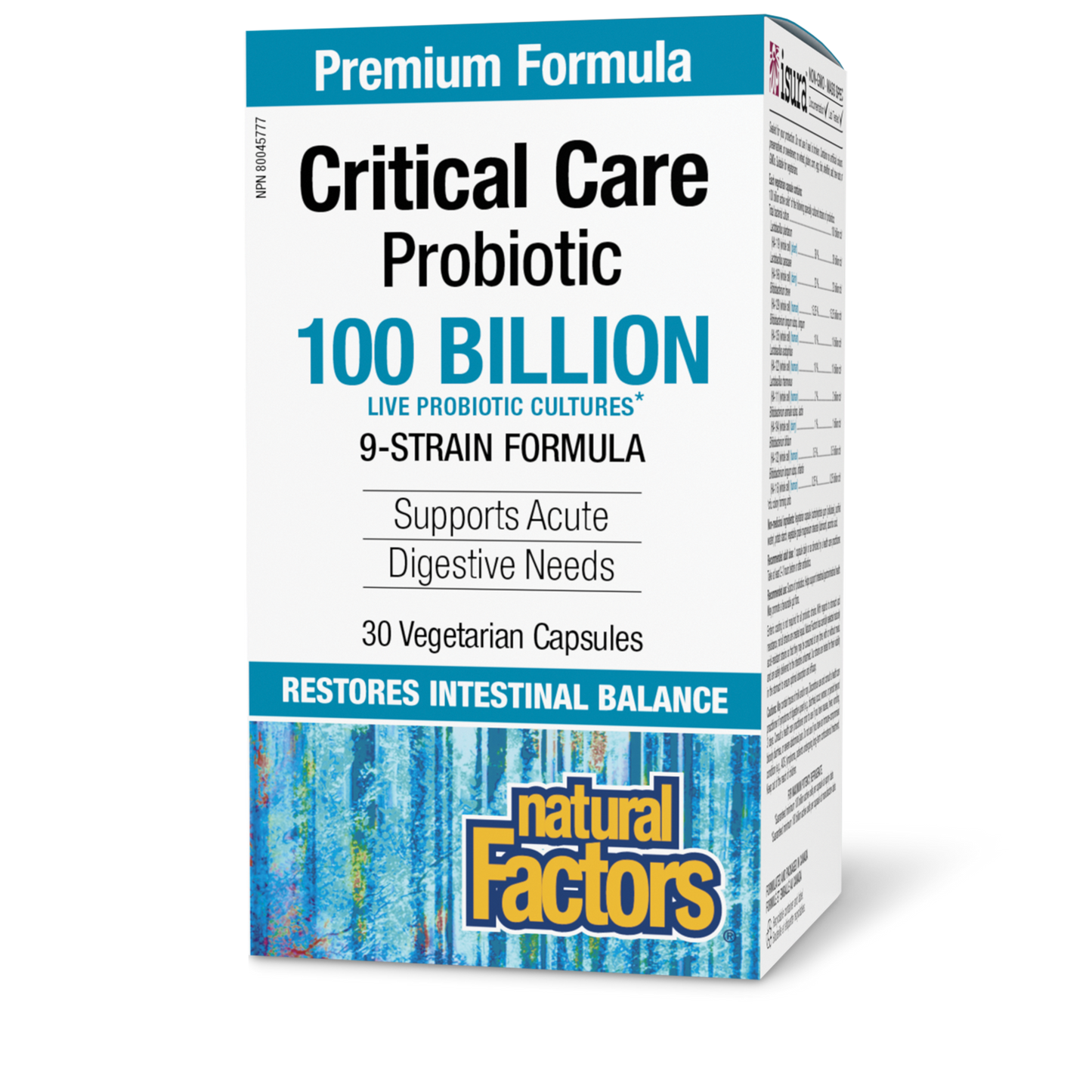 Natural Factors - Critical Care Probiotic 100 Billion