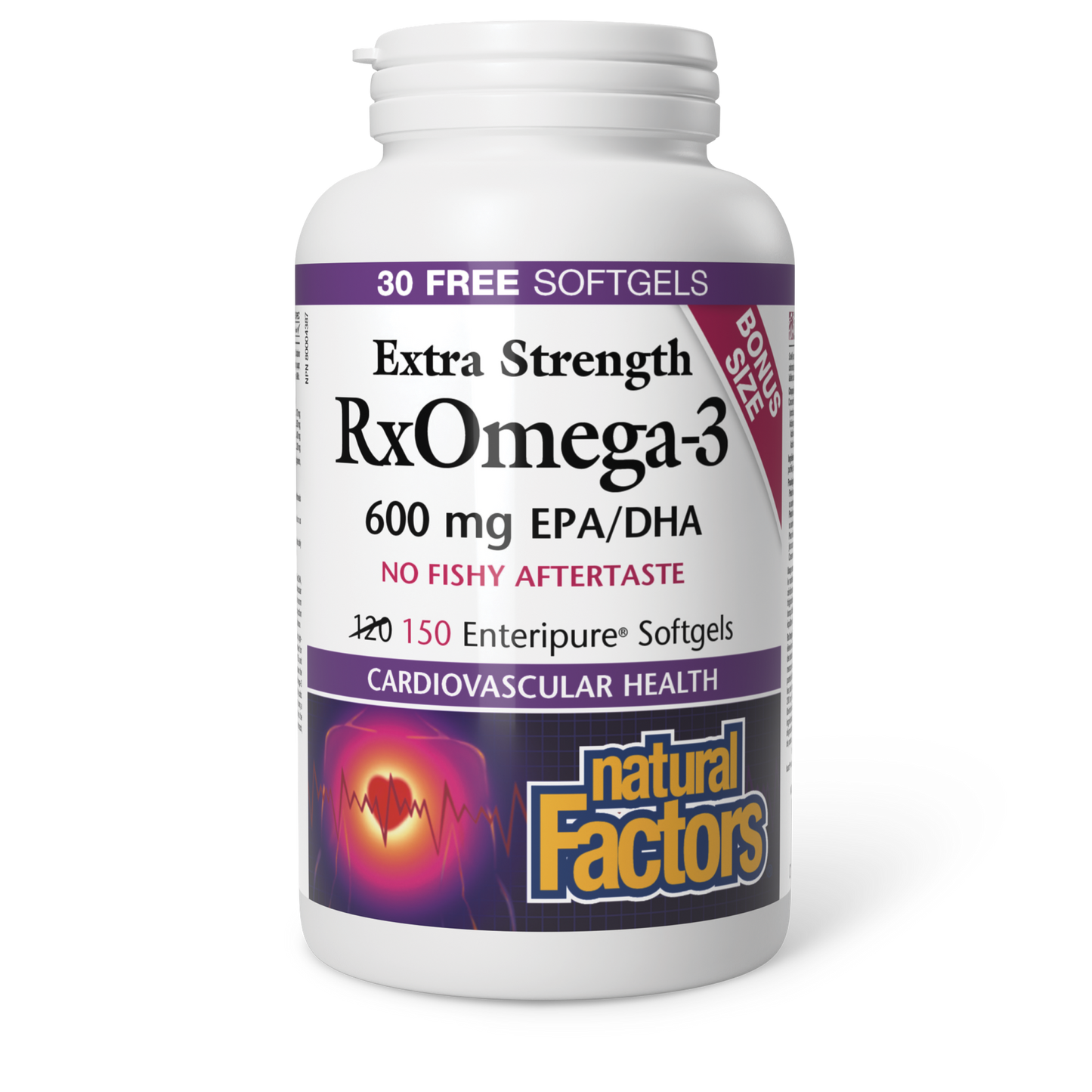 Natural Factors - Extra Strength RxOmega-3 - Bonus Size