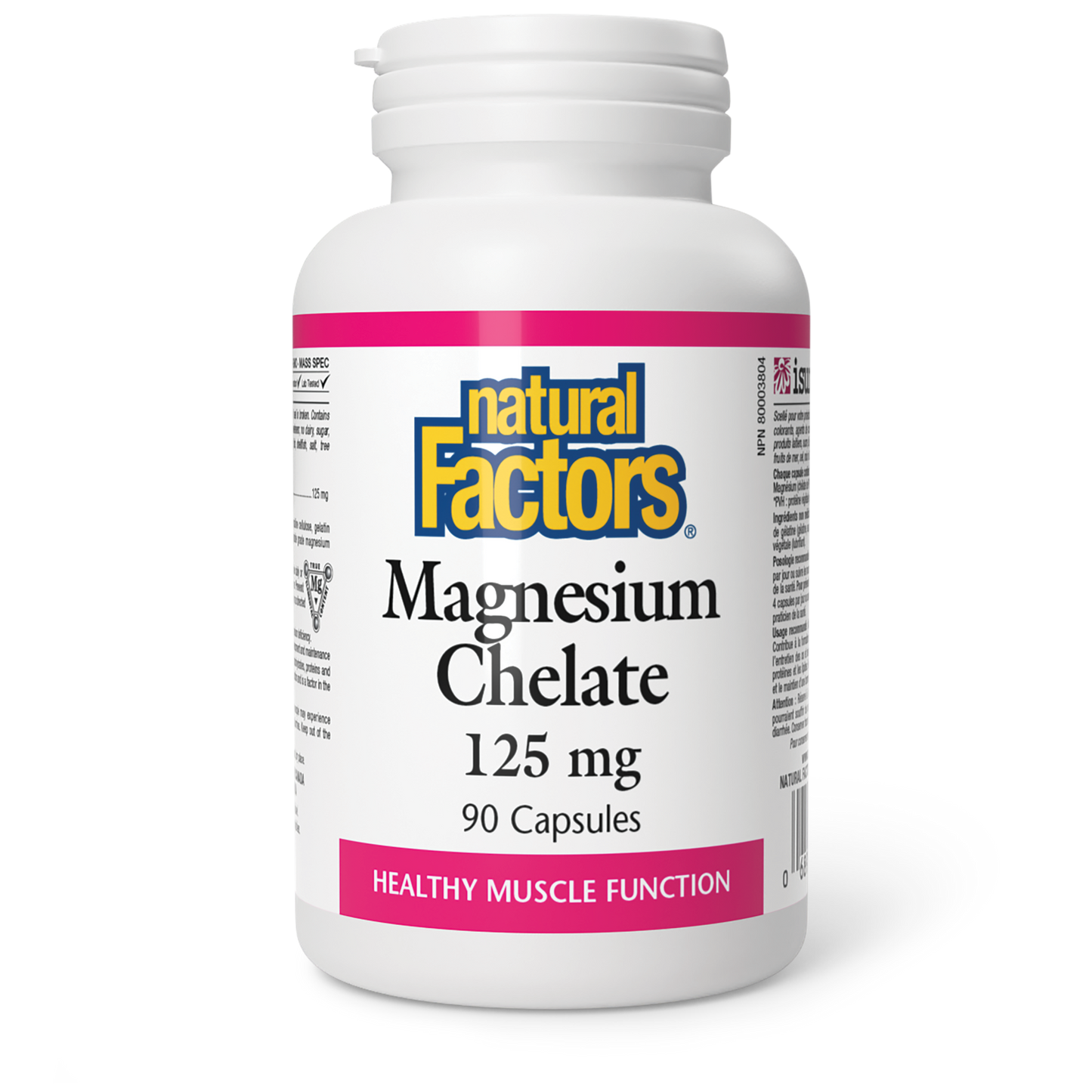 Natural Factors - Magnesium Chelate - 125 mg