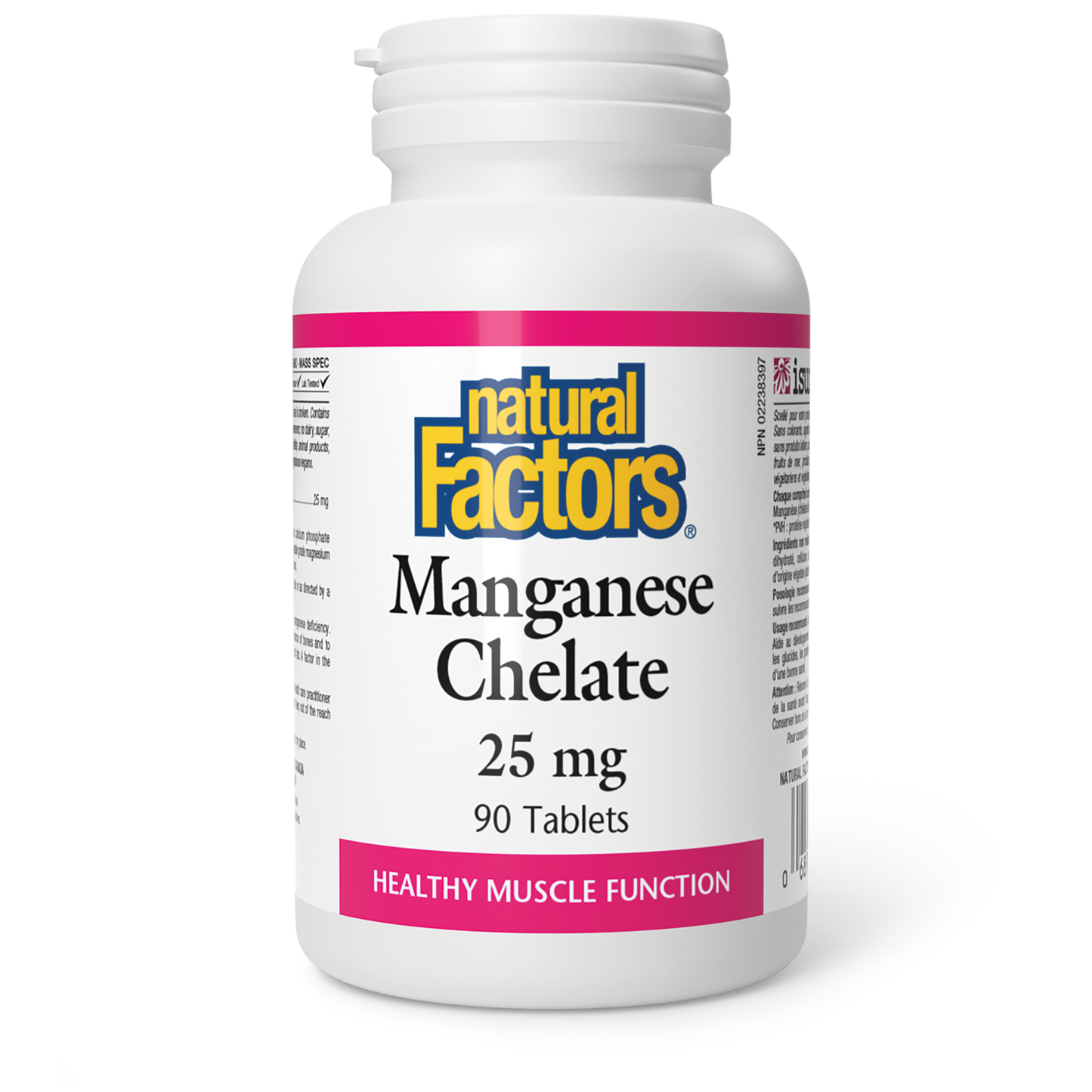 Natural Factors - Manganese Chelate - 25 mg