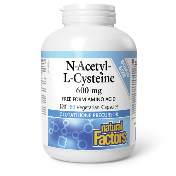 Thumbnail of Natural Factors - N-Acetyl-L-Cysteine - 600 mg - Bonus Size