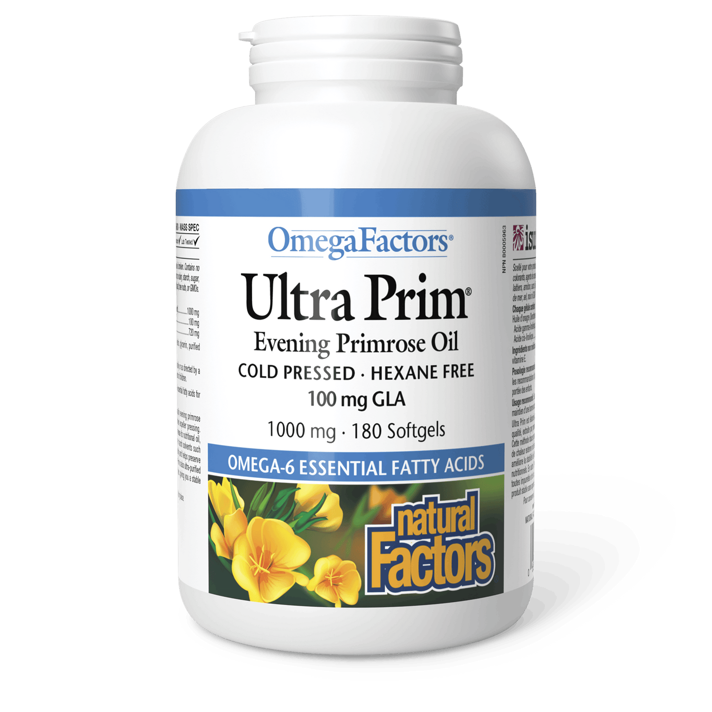 Natural Factors - Ultra Prim Evening Primrose Oil - 1000 mg