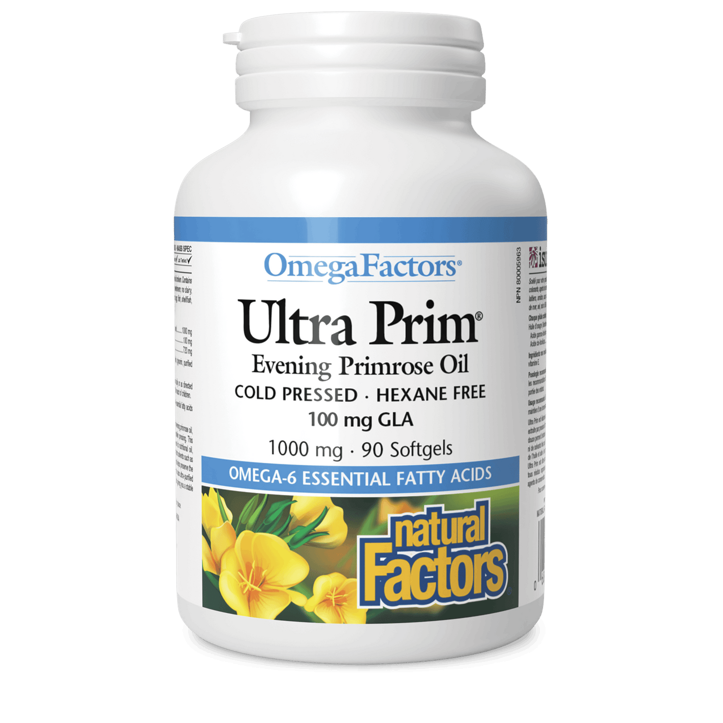 Natural Factors - Ultra Prim Evening Primrose Oil - 1000 mg